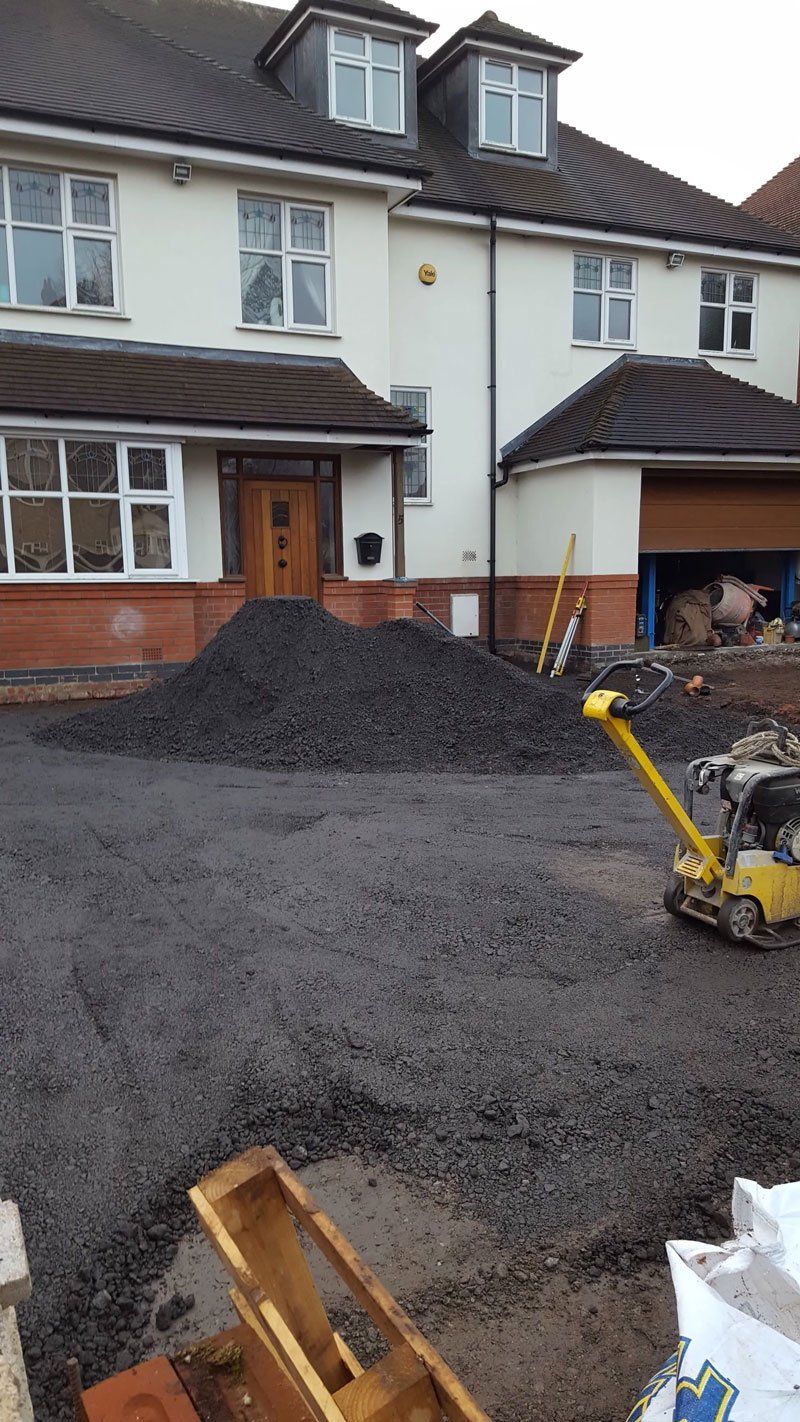 new driveway installation