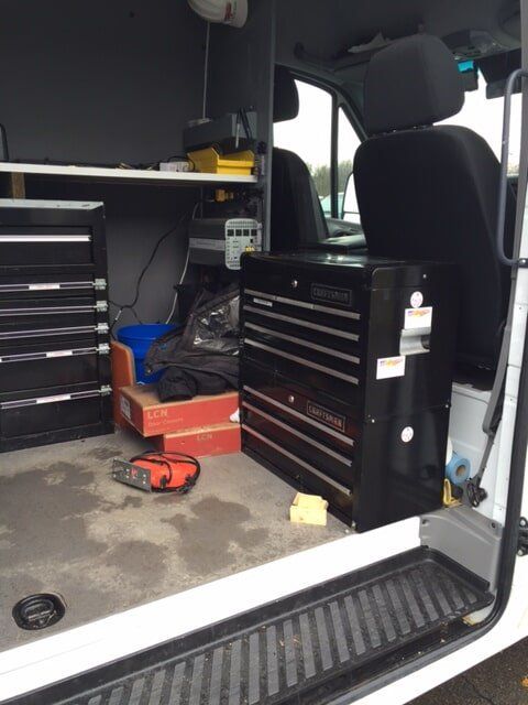 Service Van Inside — Locksmith Services in Cranberry, PA