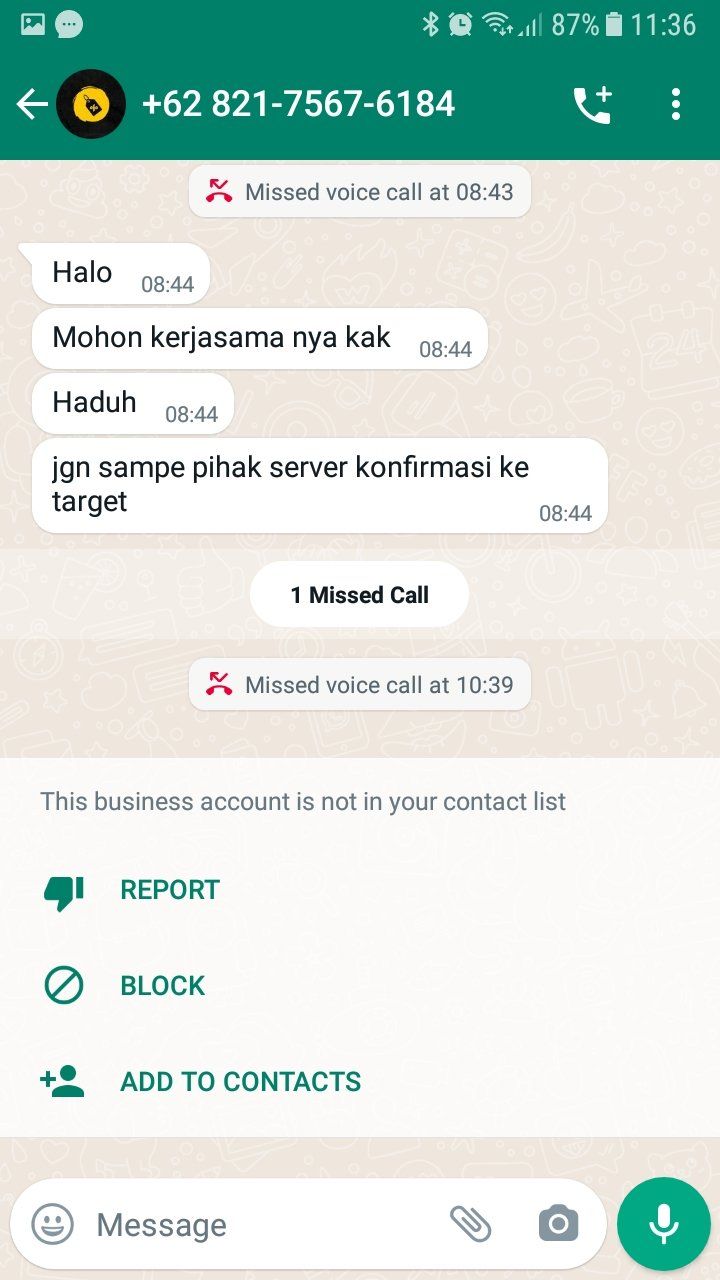 Gambar 10, Mengaku bisa menyadap lalu melakukan teror dan pemerasan.
