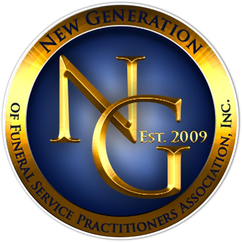 The logo for the national funeral directors and morticians association