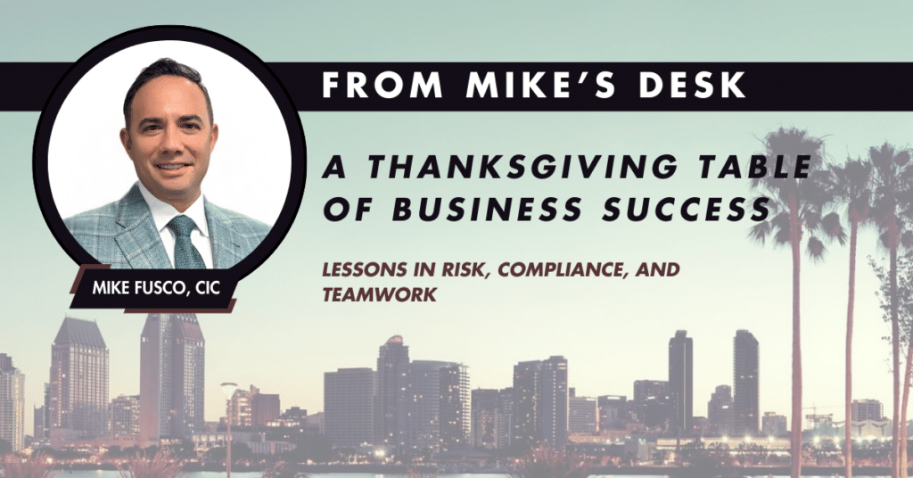 A Thanksgiving Table of Business Success: Lessons in Risk, Compliance, and Teamwork