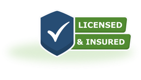 Blue shield with checkmark,