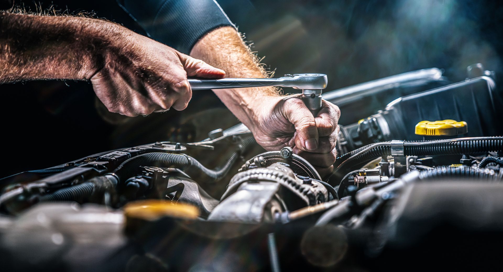 Mechanic Using Torque Wrench - Texarkana, TX - Custom Car Care
