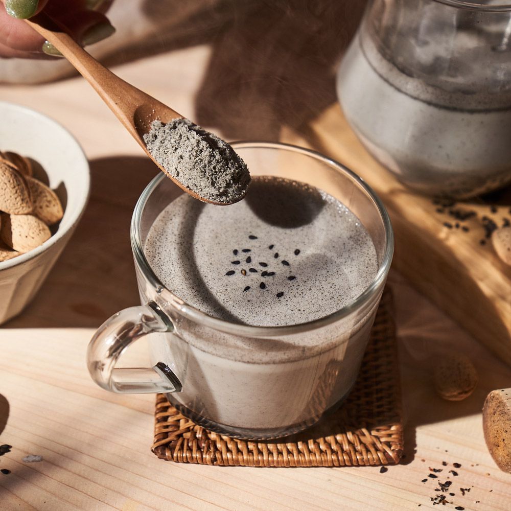 《LINSING 林銀杏官方直營》經典黑芝麻杏仁粉600g(100g x 6包)