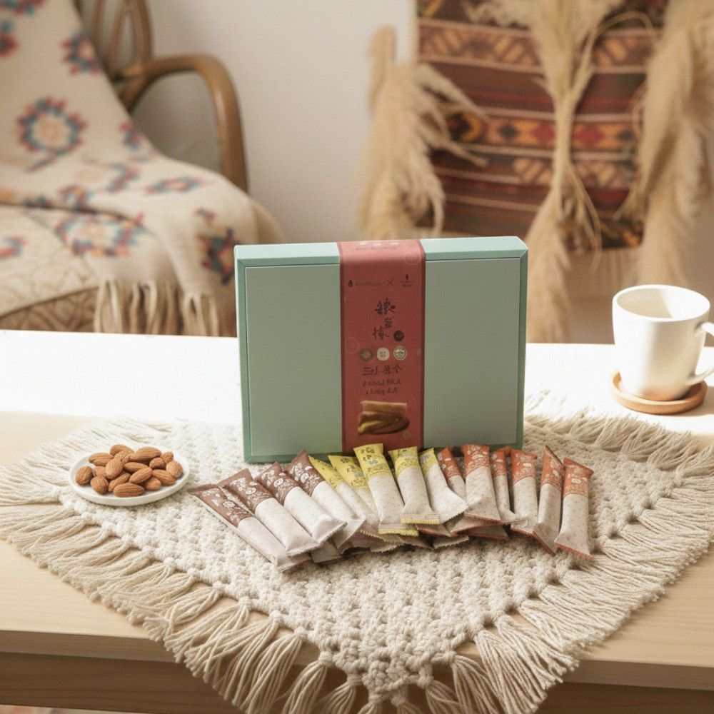 《LINSING 林銀杏官方直營》粮芽棒共享盒 (14gx32隻)-綜合 / 穀物棒