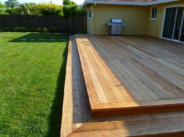 Wooden decking