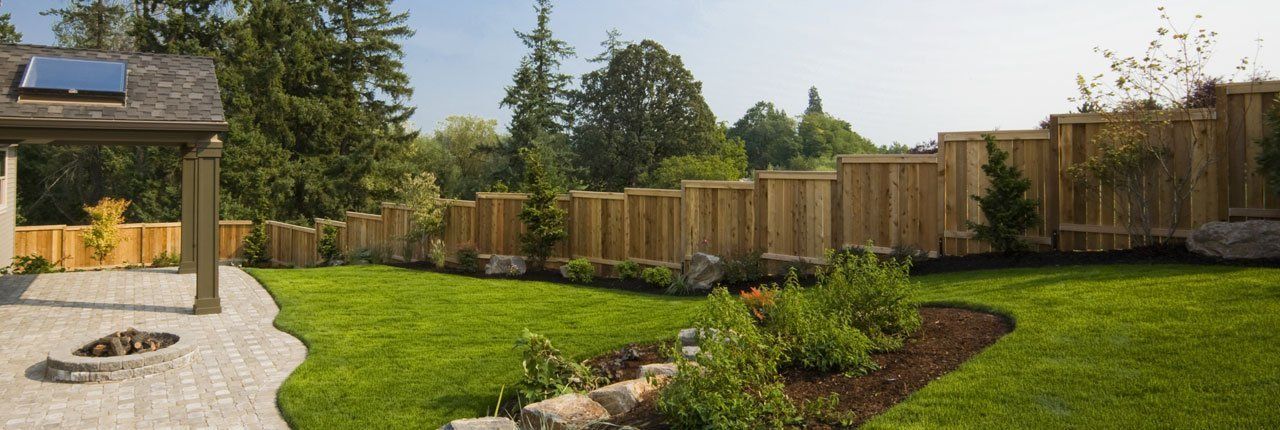 A beautiful fencing in a landscape