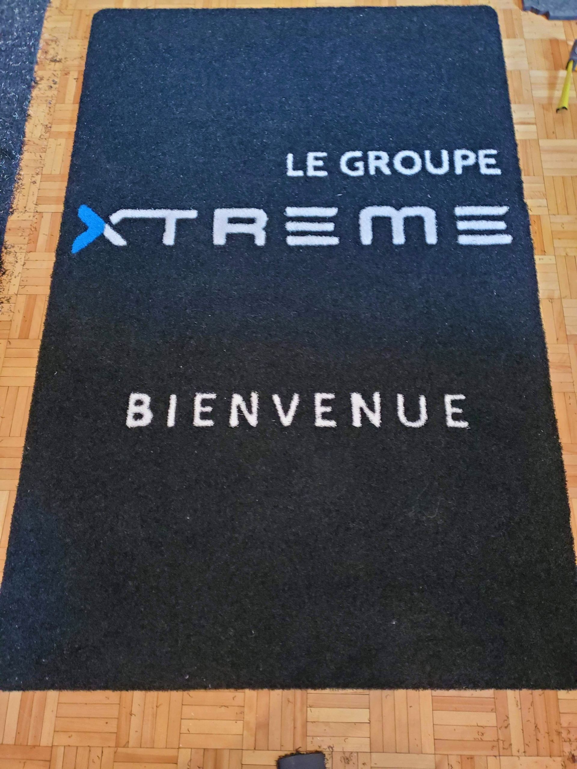 Paillasson d'accueil noir avec 