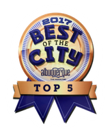 A badge that says best of the city top 5 | Japanese Car Care