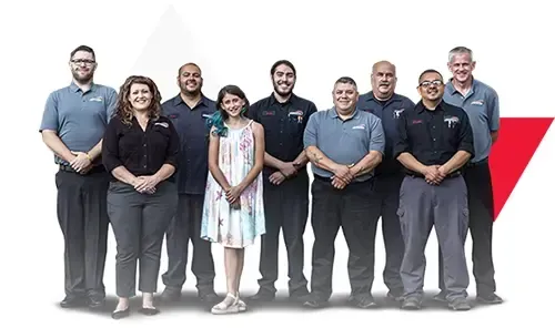 A group of people standing next to each other on a white background. | Japanese Car Care