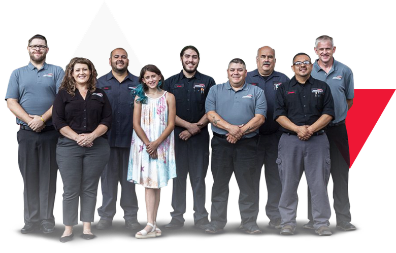 A group of people standing next to each other on a white background. | Japanese Car Care