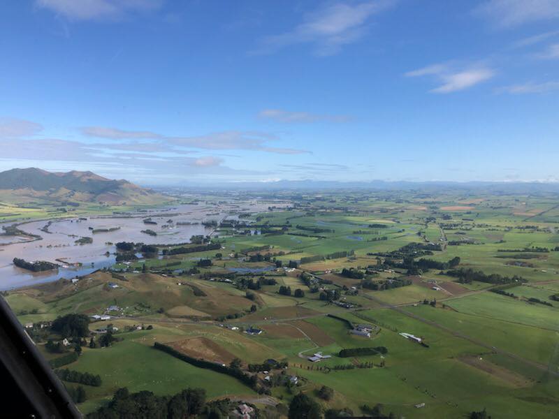 Aerial views of the flooding in Gore Aerial views of the flooding in Gore