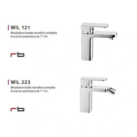 Un'immagine di due rubinetti che dicono wil 121 e wil 223