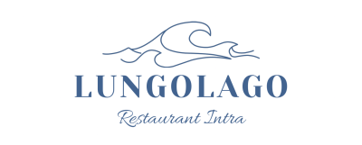 Il logo del ristorante Lungolago Intra raffigura un'onda.