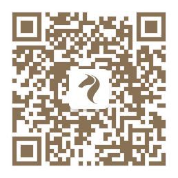 QR code with a stylized horse head logo in the center.