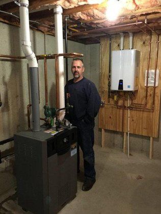 Water Heater in Basement | Derry, NH | Derry Plumbing & Heating