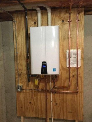 Water Heater Mounted on a Wall | Derry, NH | Derry Plumbing & Heating