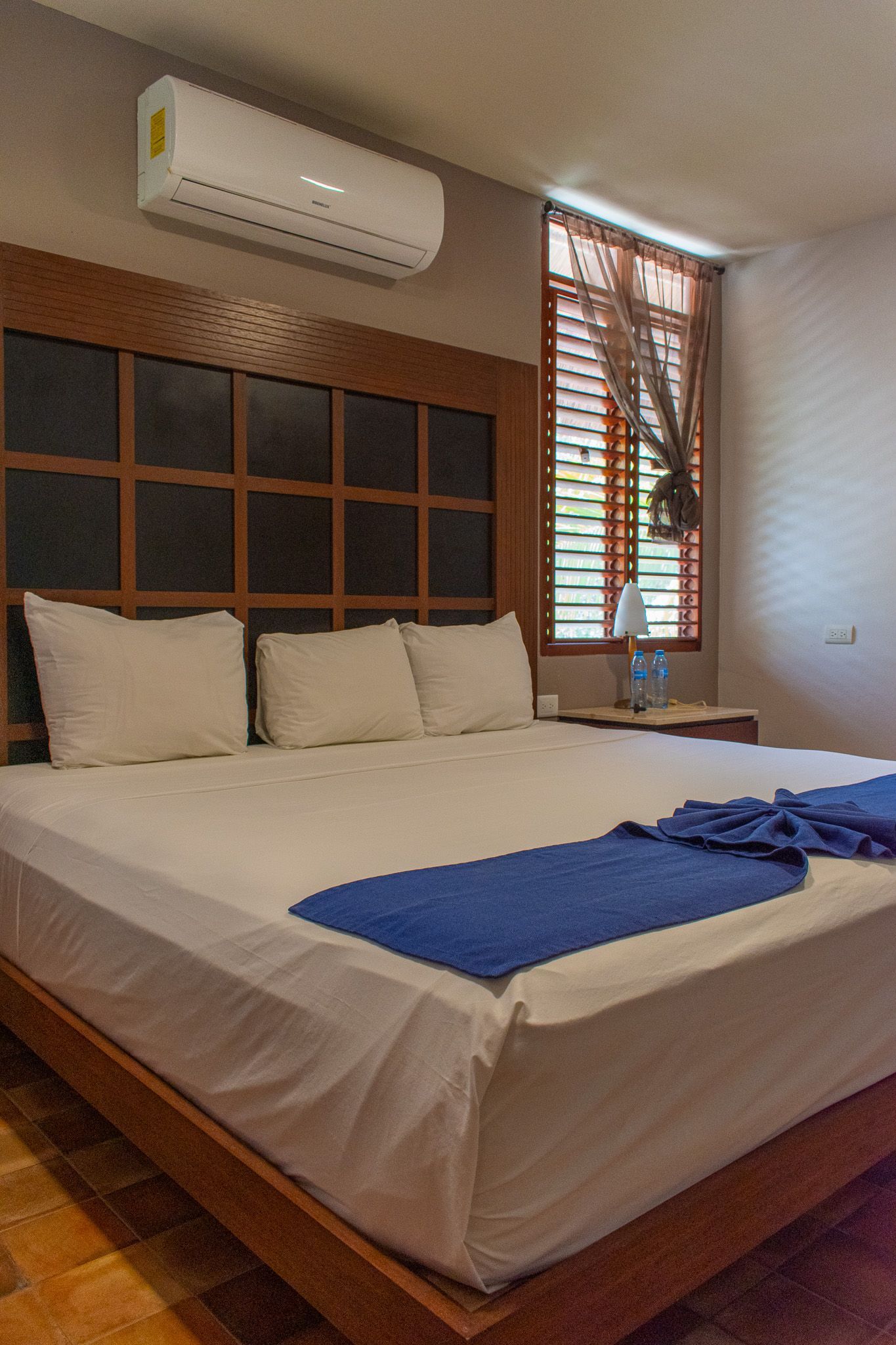 Un dormitorio de Tecnohotel Beach