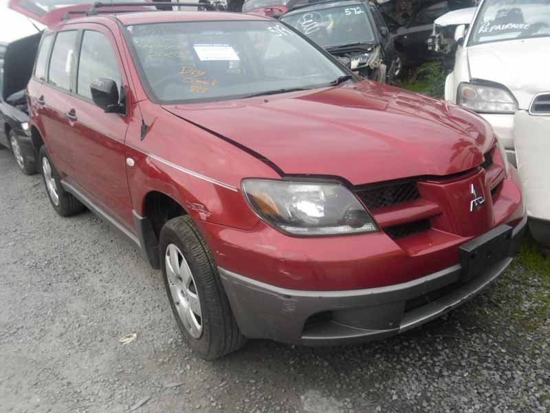 front view of red car