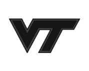 A black vt logo on a white background.