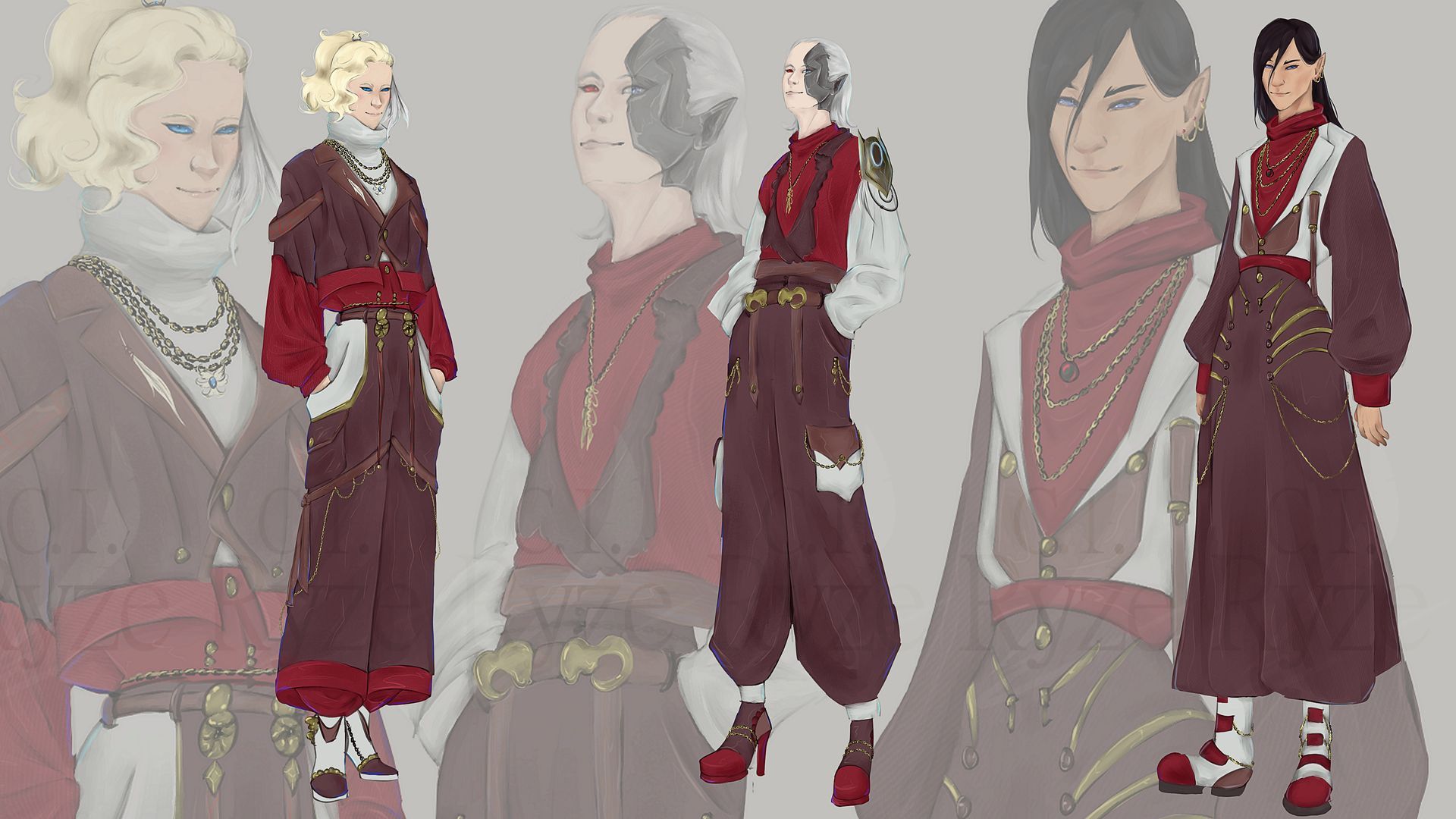 Eine Pixelkunst einer Gruppe von Menschen, die nebeneinander stehen