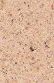A close up of a brown granite counter top.