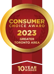 Consumer choice award 2023 greater toronto area 10 year winner