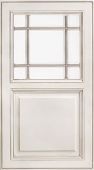 A white window with a metal frame and glass on a white background.