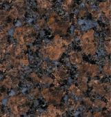 A close up of a brown granite counter top.