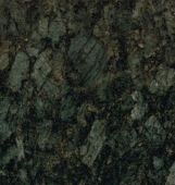 A close up of a green granite counter top.
