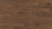 A close up of a brown wooden floor.