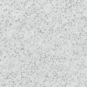 A close up of a white granite counter top.