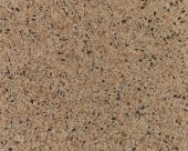 A close up of a brown granite counter top.