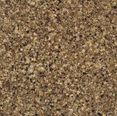 A close up of a brown granite counter top.