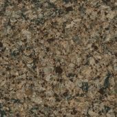 A close up of a brown granite counter top.