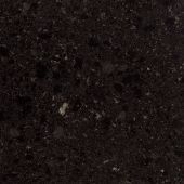 A close up of a black granite counter top.