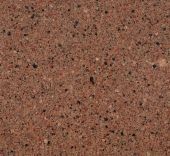 A close up of a brown granite counter top.