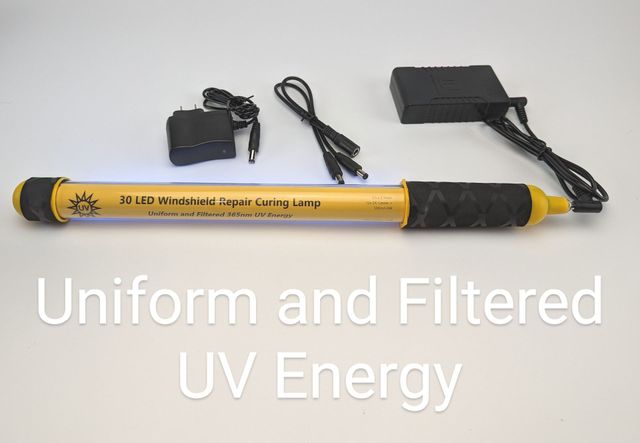 UV Cure Lamp Ultraviolet LED Light Car Auto Glass Windshield Crack Repair  Tool