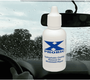 RainX remover for windshield repair resins
