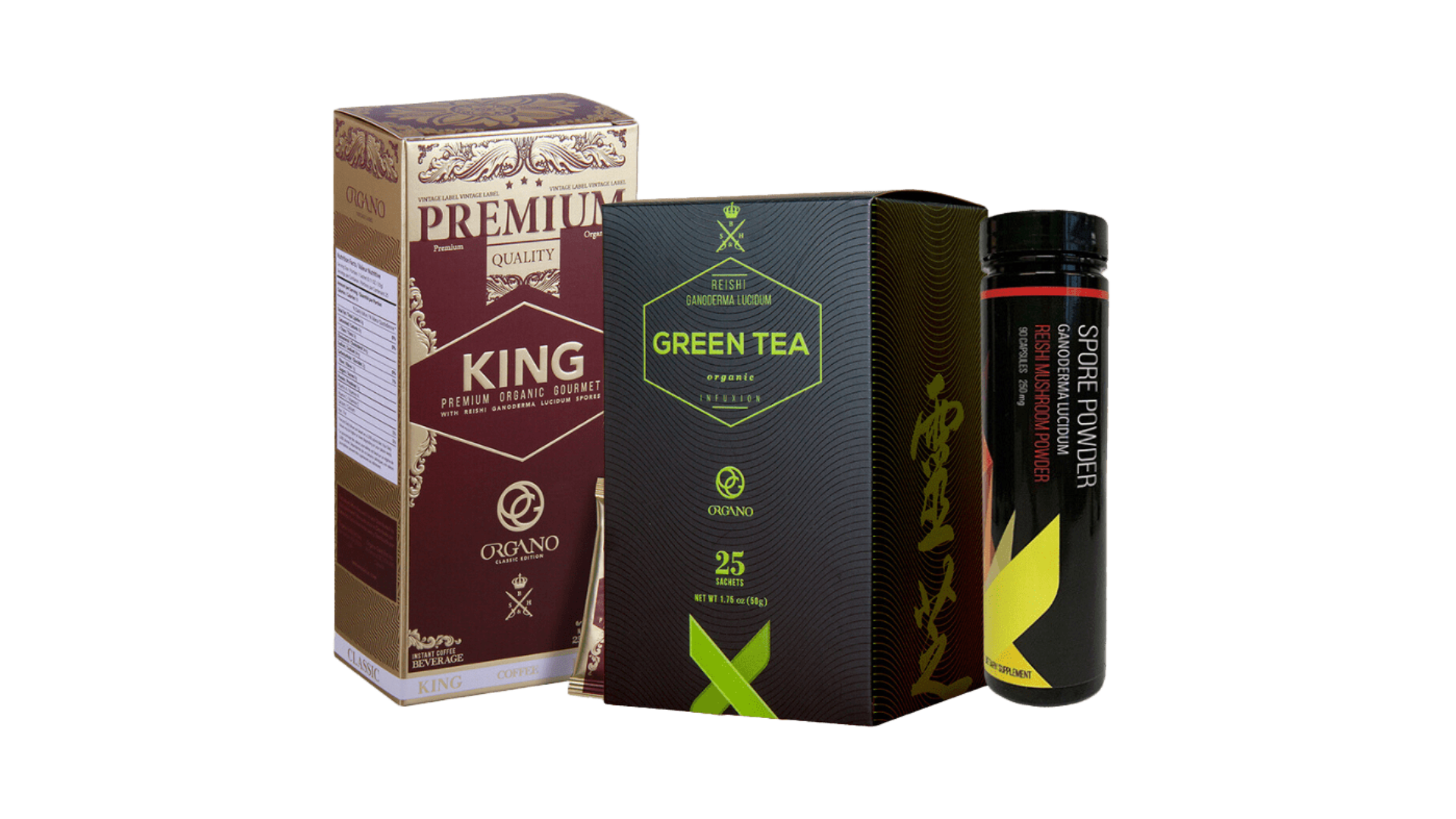 A box of green tea , a bottle of green tea , and a tube of green tea.