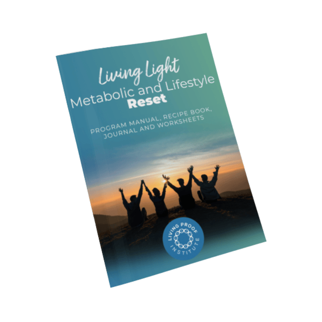 A book titled living light metabolic and lifestyle reset.