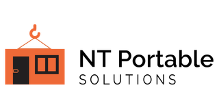 The logo for nt portable solutions shows a container with a crane hook hanging from it.