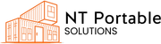 Logo of NT Portable Solutions with stacked shipping containers.