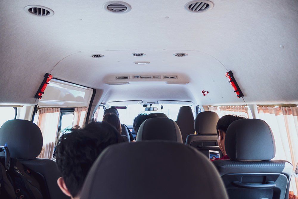 Passenger Inside the Van — Keppel Coaches in Rockhampton, QLD