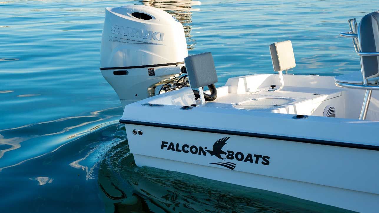 White motorboat with