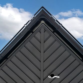 underside view of a roof's soffit & fascia