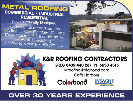 K & R Roofing Contractors Ad