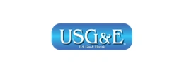 USG&E logo: blue rounded rectangle with white text. 