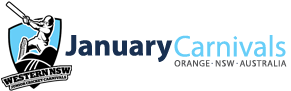 January Carnivals logo with Wests logo and orange NSW Australia text