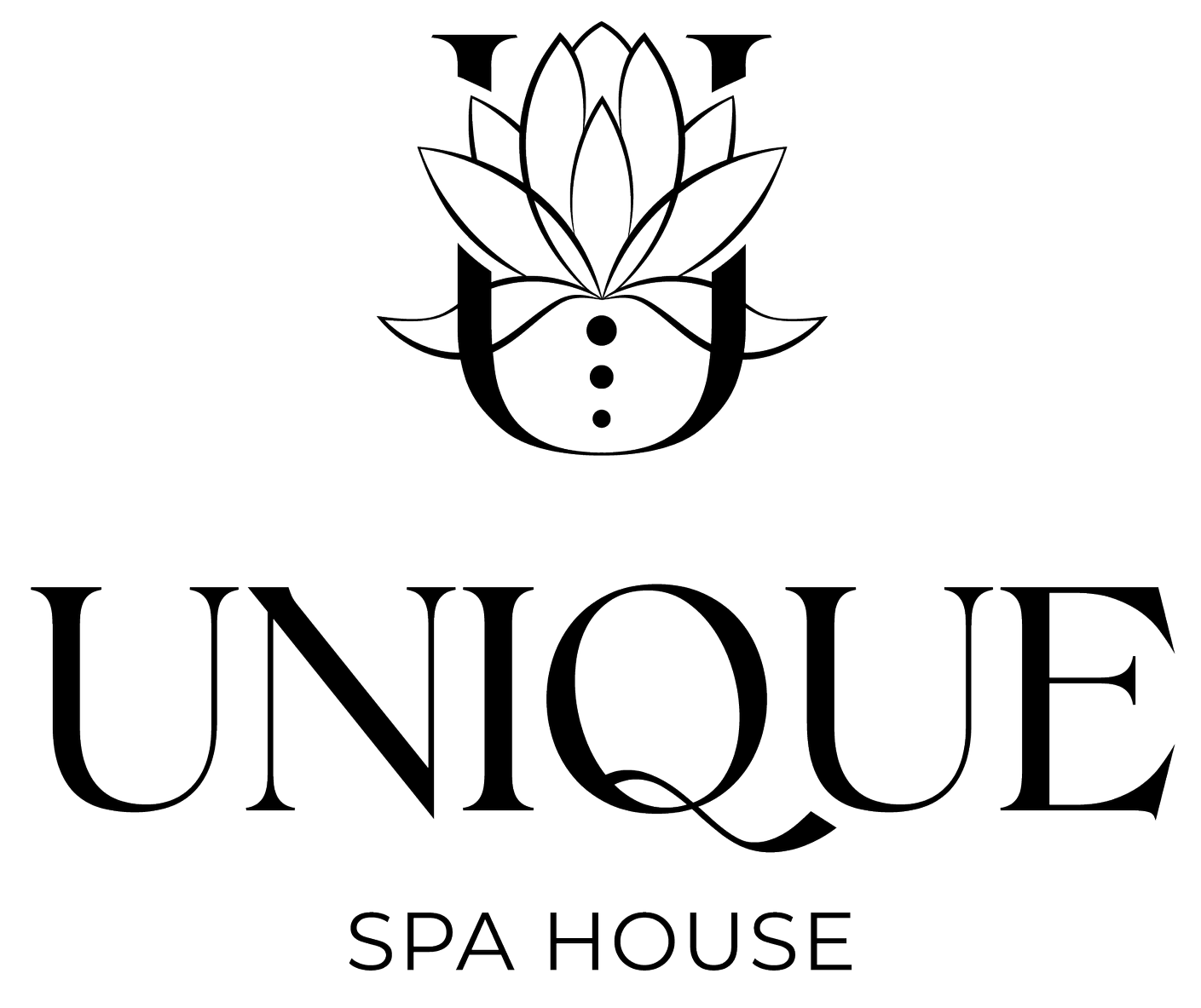 Logo for Unique Spa House featuring the letter